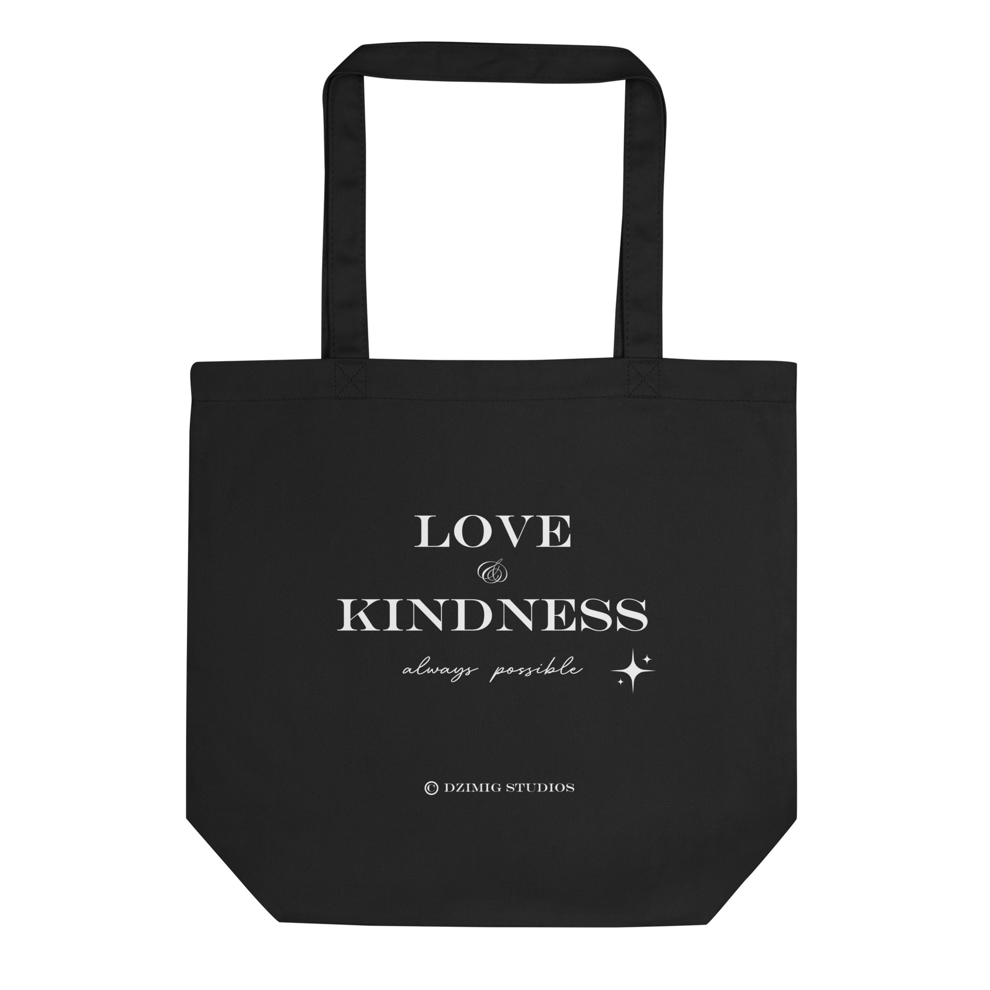 Love and Kindness tote bag - minimal love and kindness printed tote bag